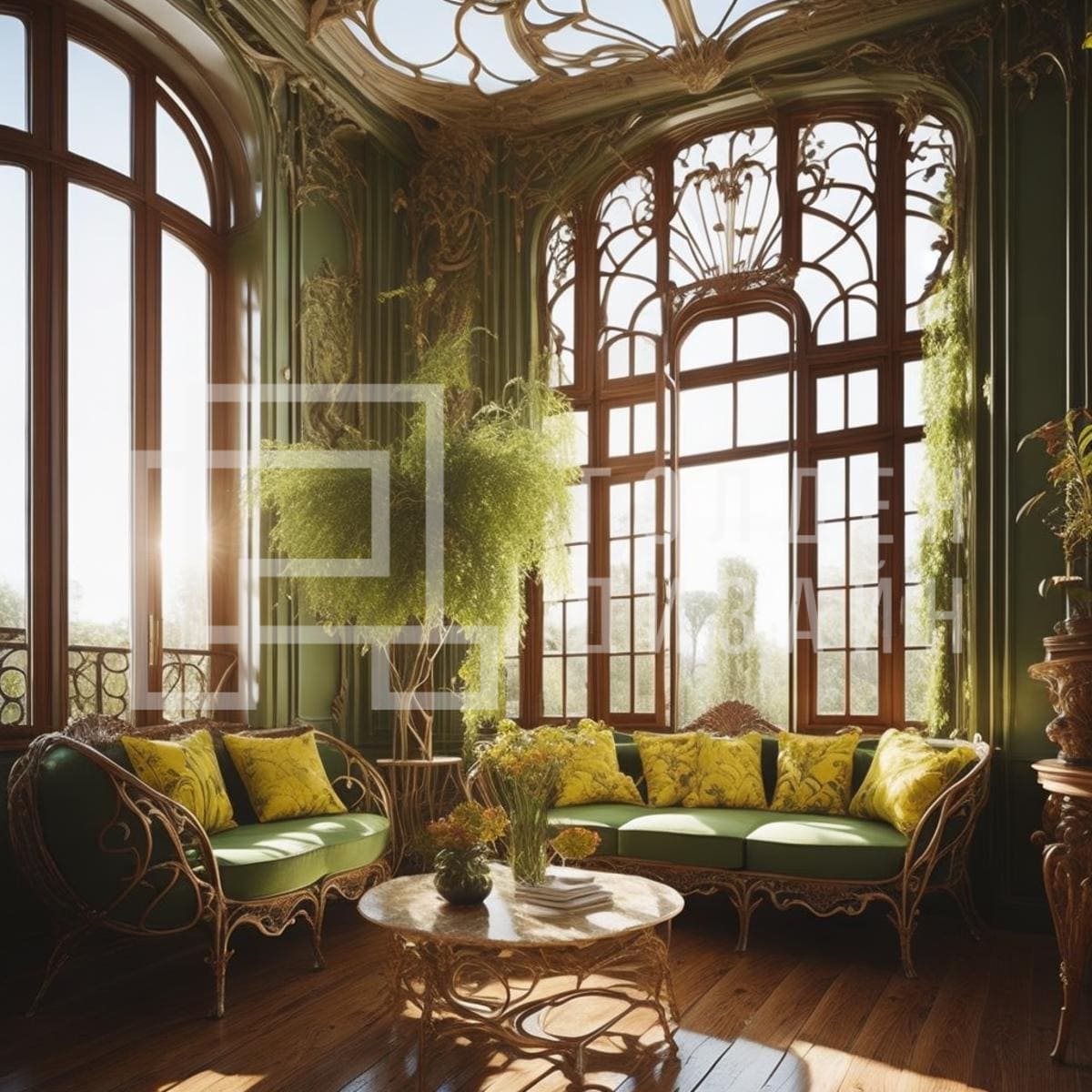 Стиль Арт-нуво в дизайне интерьера 2