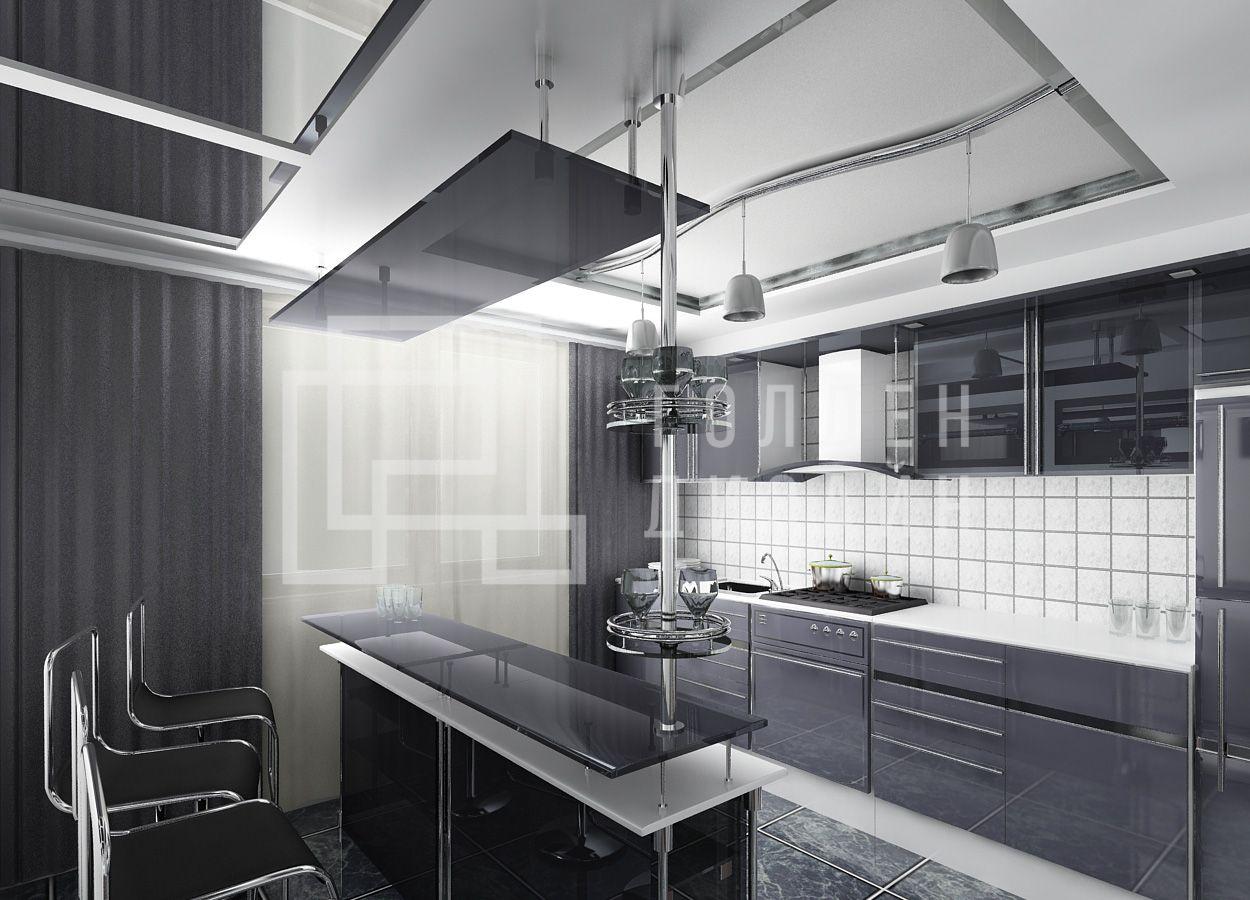 Дизайн интерьера в стиле хай-тек 1