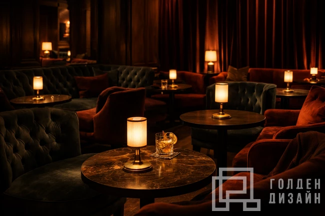 Дизайн интерьера бара