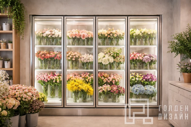 Дизайн интерьера цветочного магазина